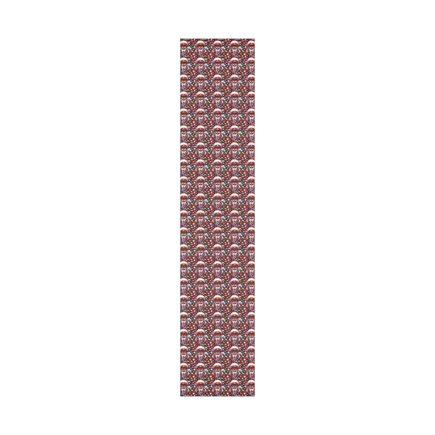 Christmas Cheer Wrapping Papers, Festive African American Santa Gift Wrap, HoliRosy Cheeks, Nose, Xmas Spirit Decor, P