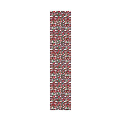 Christmas Cheer Wrapping Papers, Festive African American Santa Gift Wrap, HoliRosy Cheeks, Nose, Xmas Spirit Decor, P