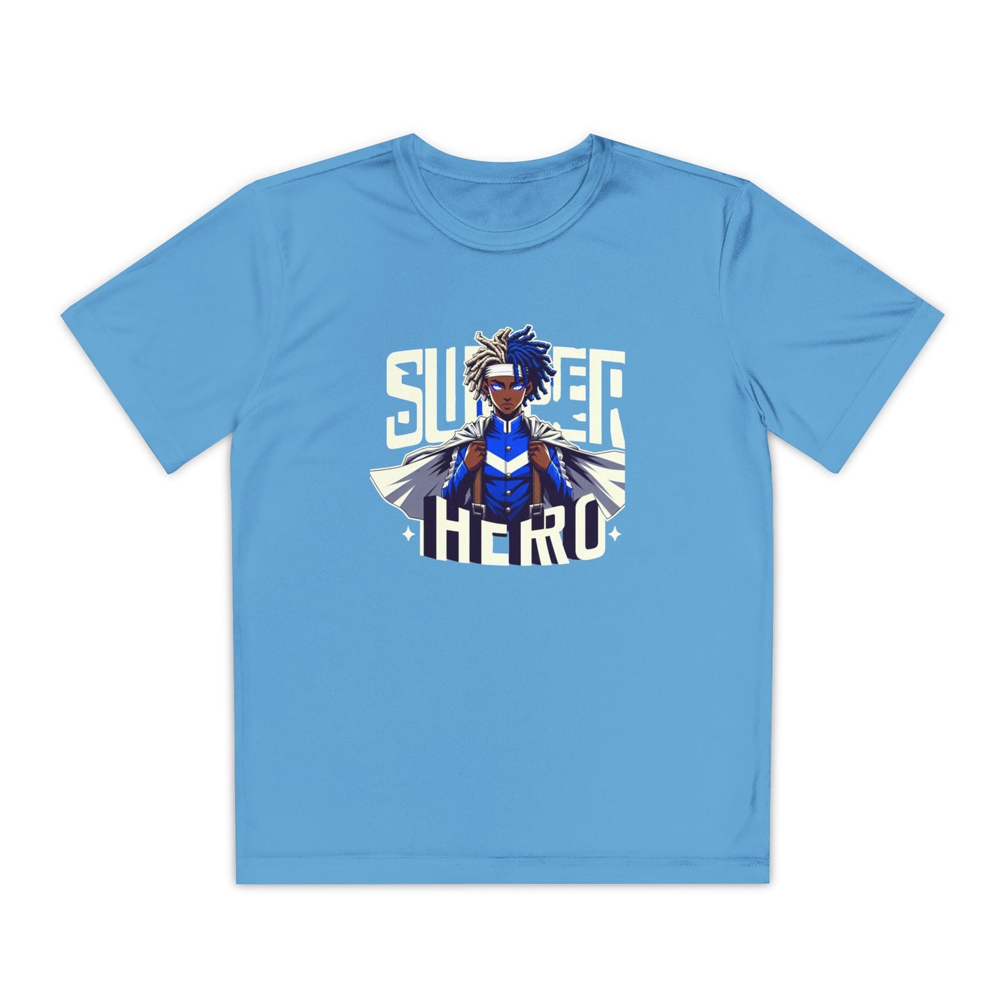 Youth Superhero Competitor Tee, Kid's T-Shirt, Summer Vibes Shirt, Birthday Gift, Superhero Fan Apparel, Fun Summer Outfit