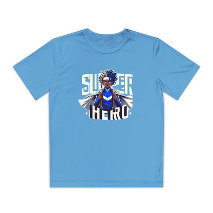 Youth Superhero Competitor Tee, Kid's T-Shirt, Summer Vibes Shirt, Birthday Gift, Superhero Fan Apparel, Fun Summer Outfit