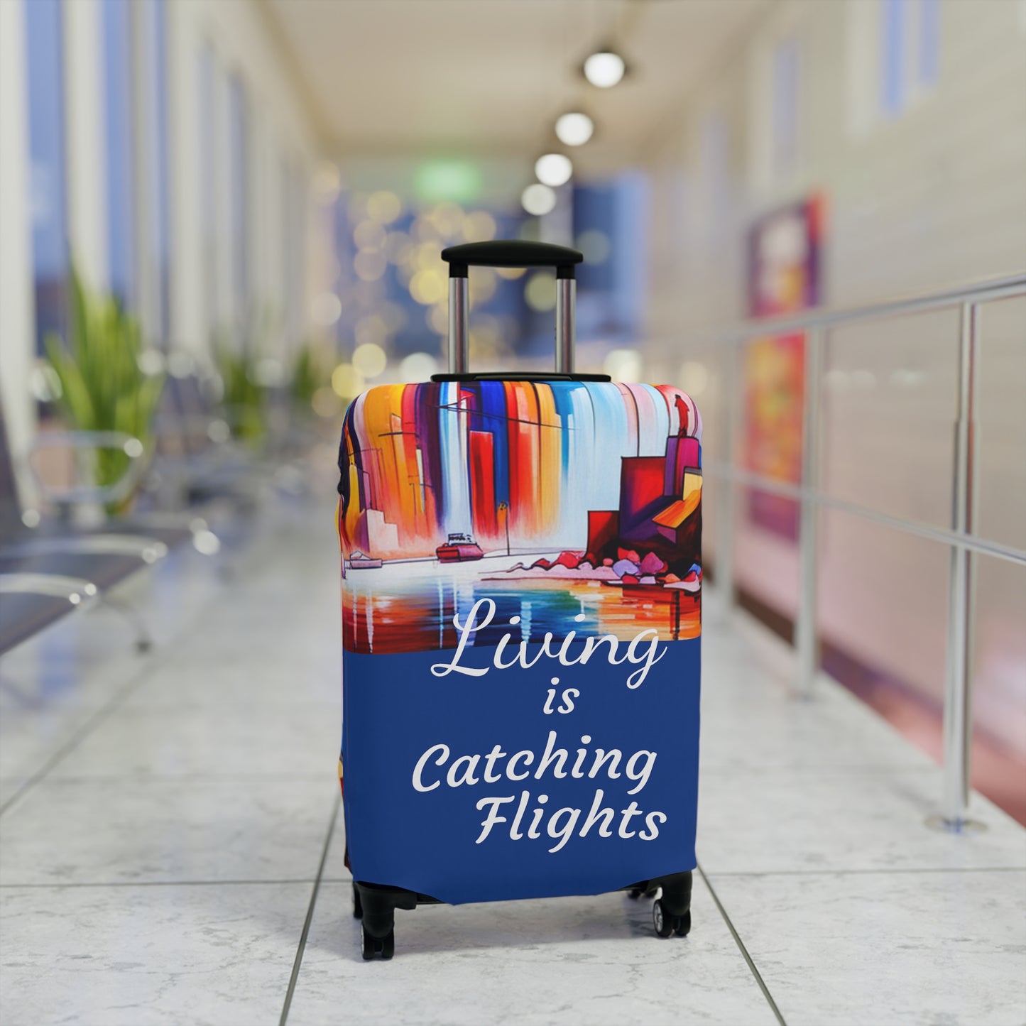 Living Is Catching Flights Luggage Cover