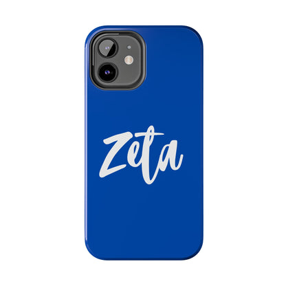 Phone Case - Zeta 1920 Sorority White & Royal Blue