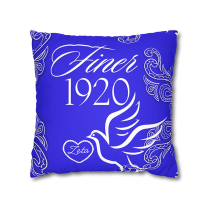 Service 1920 Faux Suede Square Pillowcase