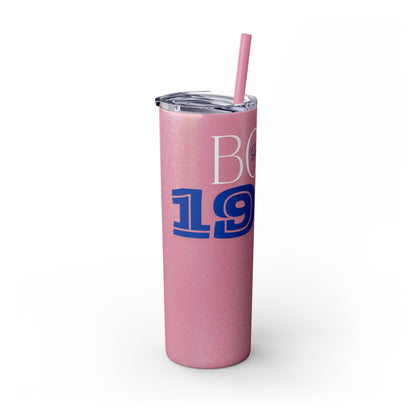 Customizable 1983 Born Skinny Tumbler with Straw, 20oz