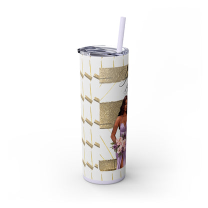 "Will you be my Bridesmaid?" Skinny Tumbler with Straw, 20oz