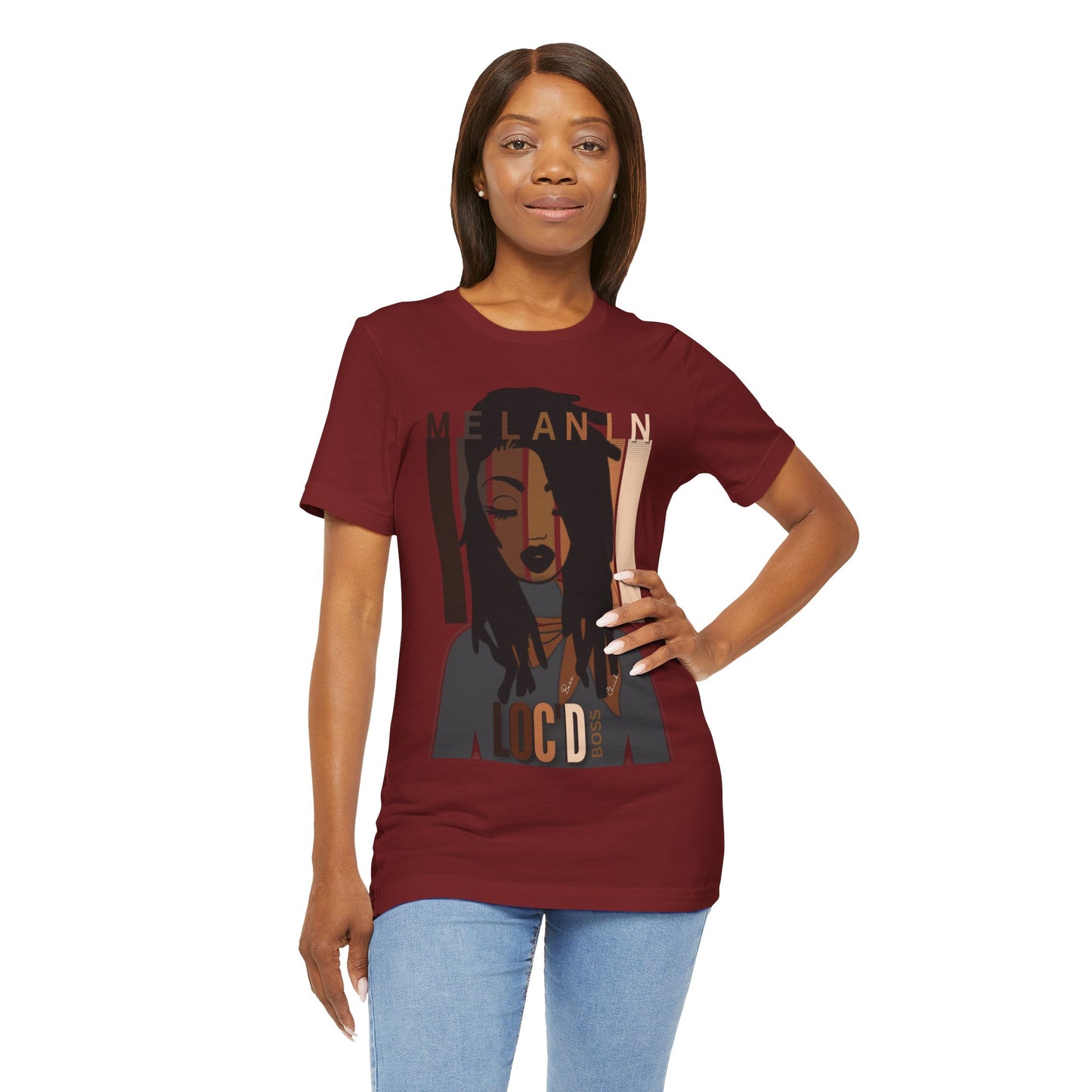 Melanin Loc'd Jersey Short Sleeve Tee