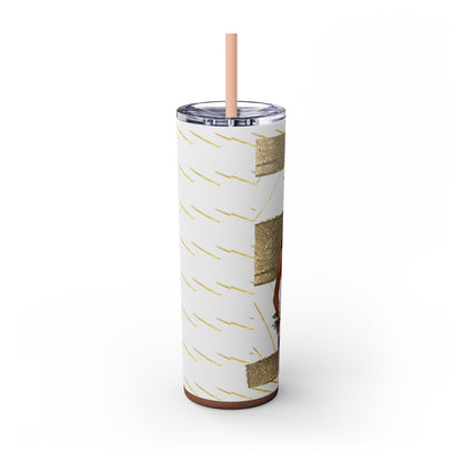 Customizable "Will you be my Bridesmaid?" Skinny Tumbler with Straw, 20oz