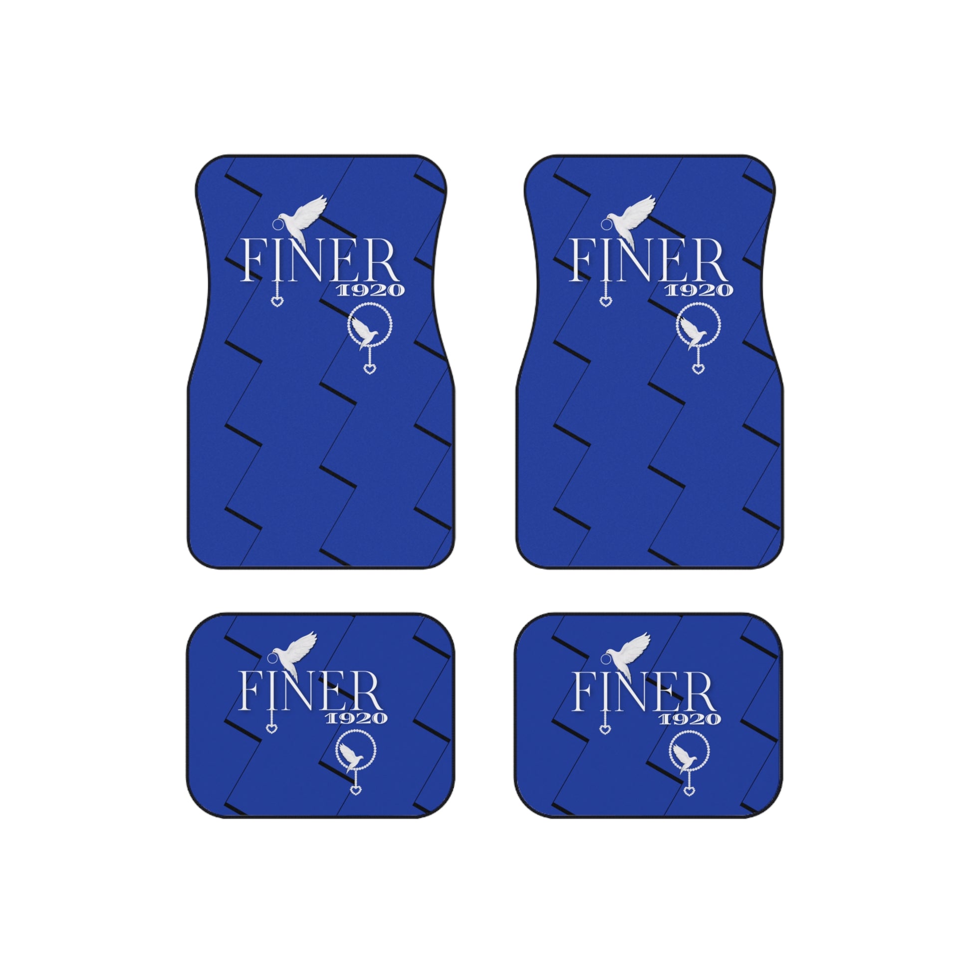 Finer 1920 Car Mats (Set of 4)-VMA Specialties Boutique