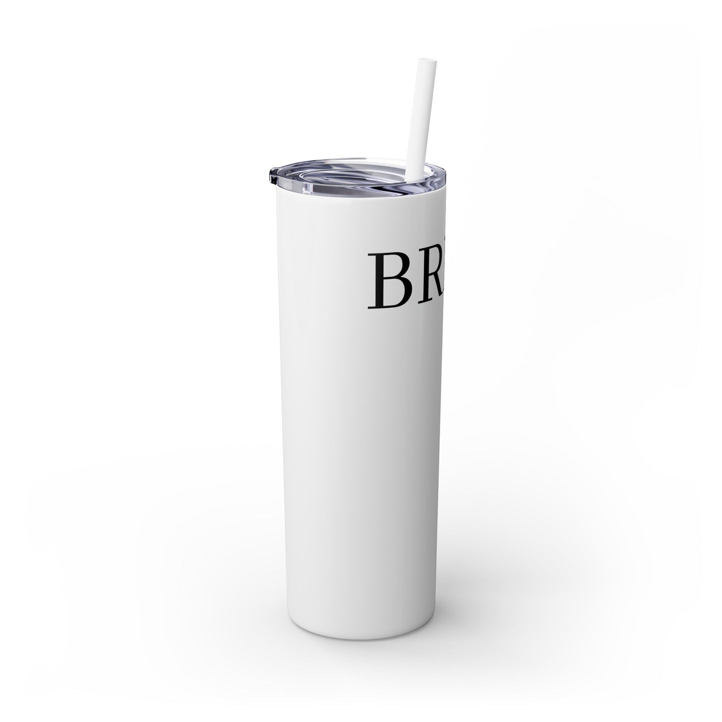 Bride Crew Skinny Tumbler with Straw, 20oz