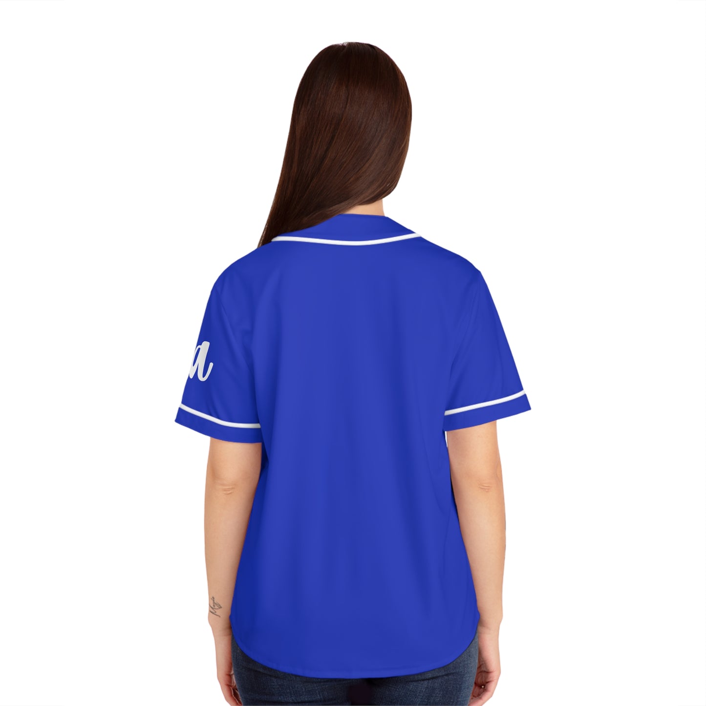 Baseball Jersey - Zeta 1920 Royal Blue and White Women's Sports Top