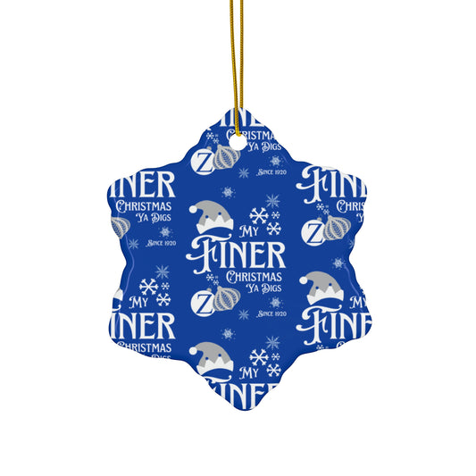 Ceramic Ornament, Zeta Sorority Inspired, 1920, Christmas Ya Digs, Holiday Ornament, Greek Life Decor, Sorority Gift, Christmas Decor