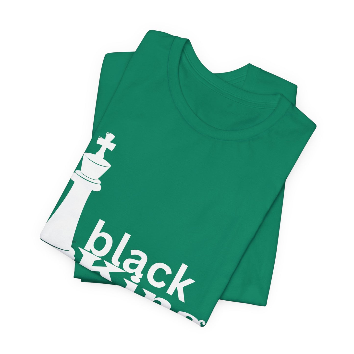Black King Chess Tee - Unisex Jersey Short Sleeve