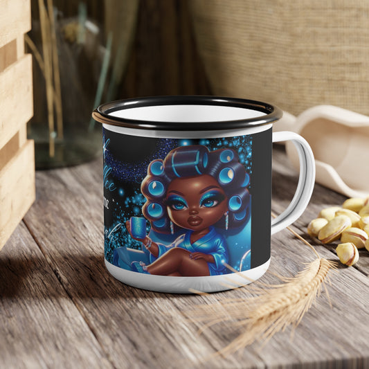 Shhh, Its Coffee Time Sugah Enamel Camp Cup-VMA Specialties Boutique