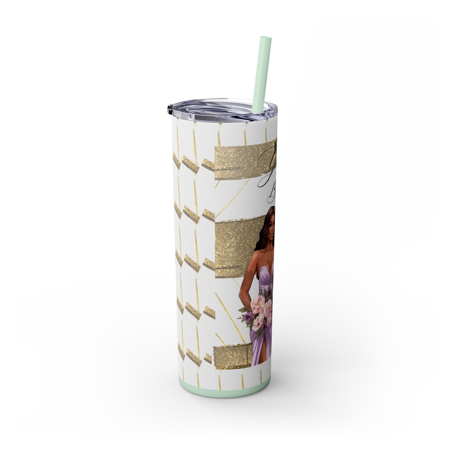 "Will you be my Bridesmaid?" Skinny Tumbler with Straw, 20oz