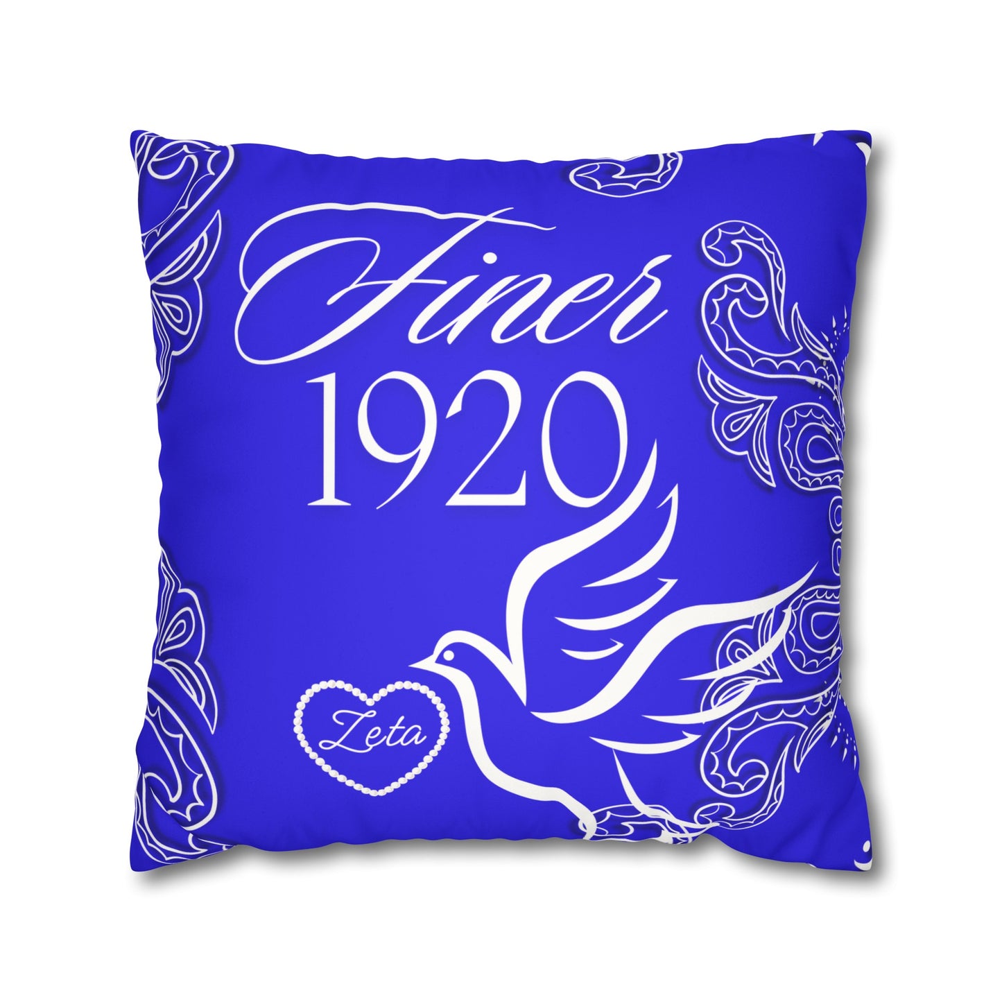 Service 1920 Faux Suede Square Pillowcase