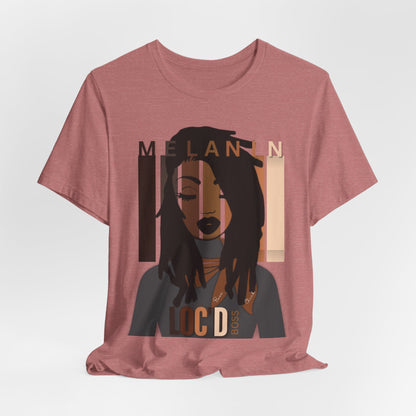 Melanin Loc'd Jersey Short Sleeve Tee
