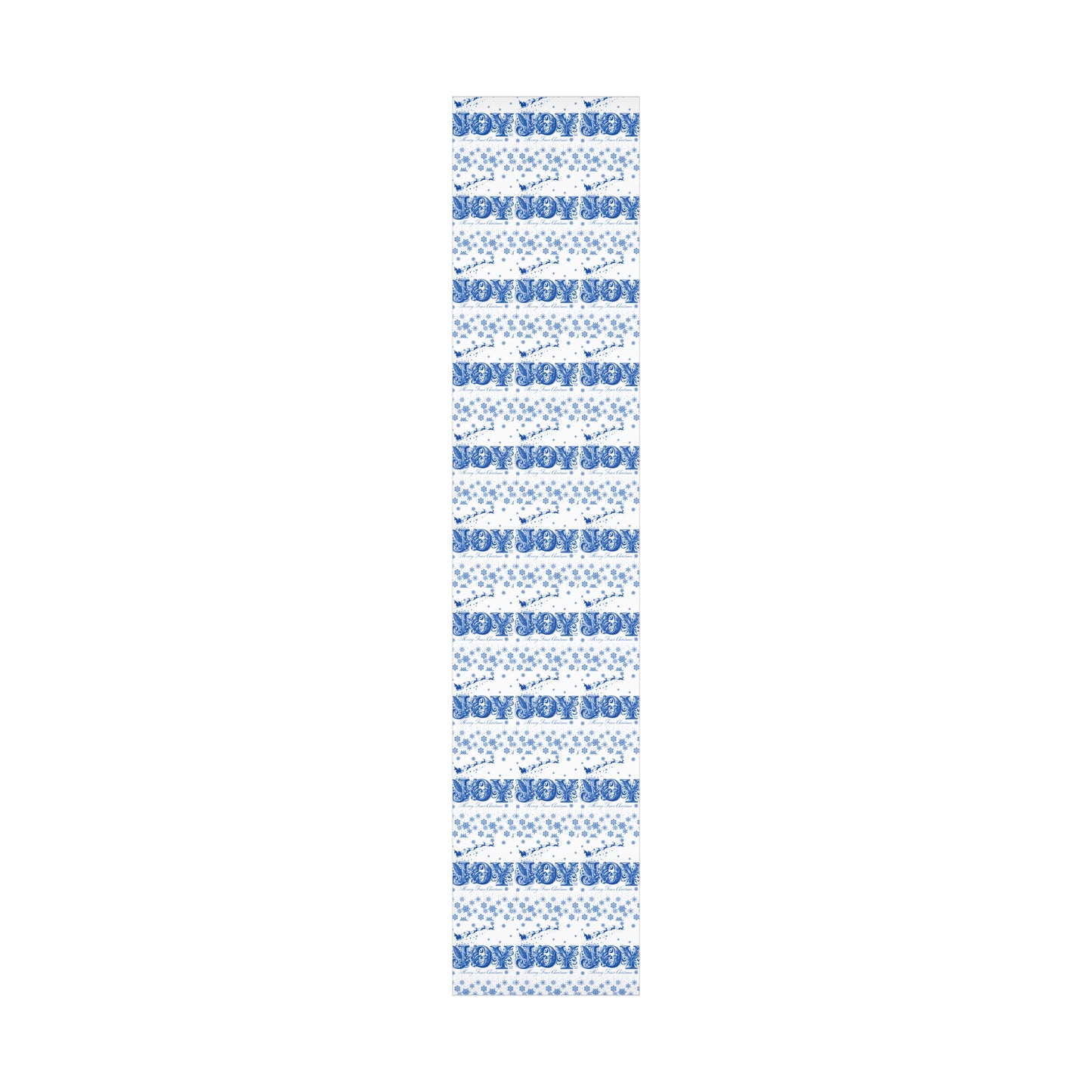 Wrapping Paper, Joy Since 1920 Zeta Inspired Christmas Gift Wrap, Royal Blue and White, Have a Merry Finer Christmas, Holiday