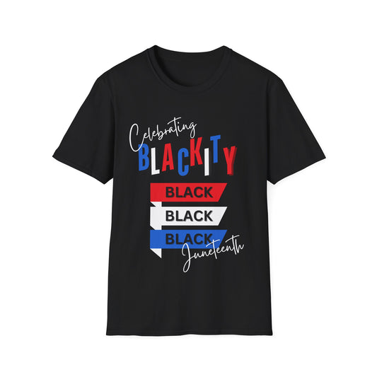 Blackity Black Unisex Softstyle T-Shirt