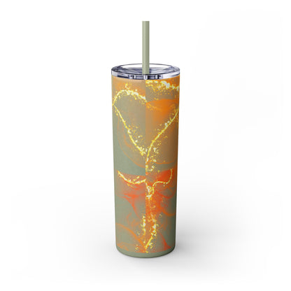 Fire  Skinny Tumbler with Straw, 20oz Model# 051701