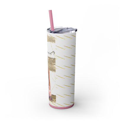 Customizable "Will you be my Bridesmaid?" Skinny Tumbler with Straw, 20oz