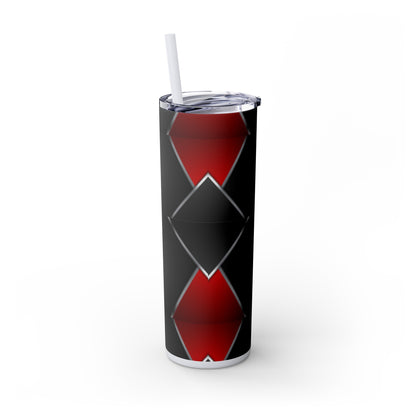 DANGER Skinny Tumbler with Straw, 20oz