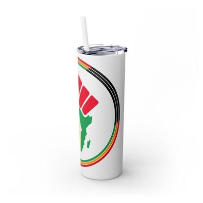 Juneteenth Skinny Tumbler with Straw, 20oz
