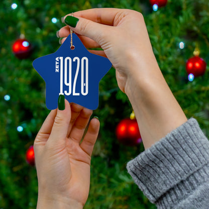 Ceramic Ornament - Zeta Inspired Holiday Decor