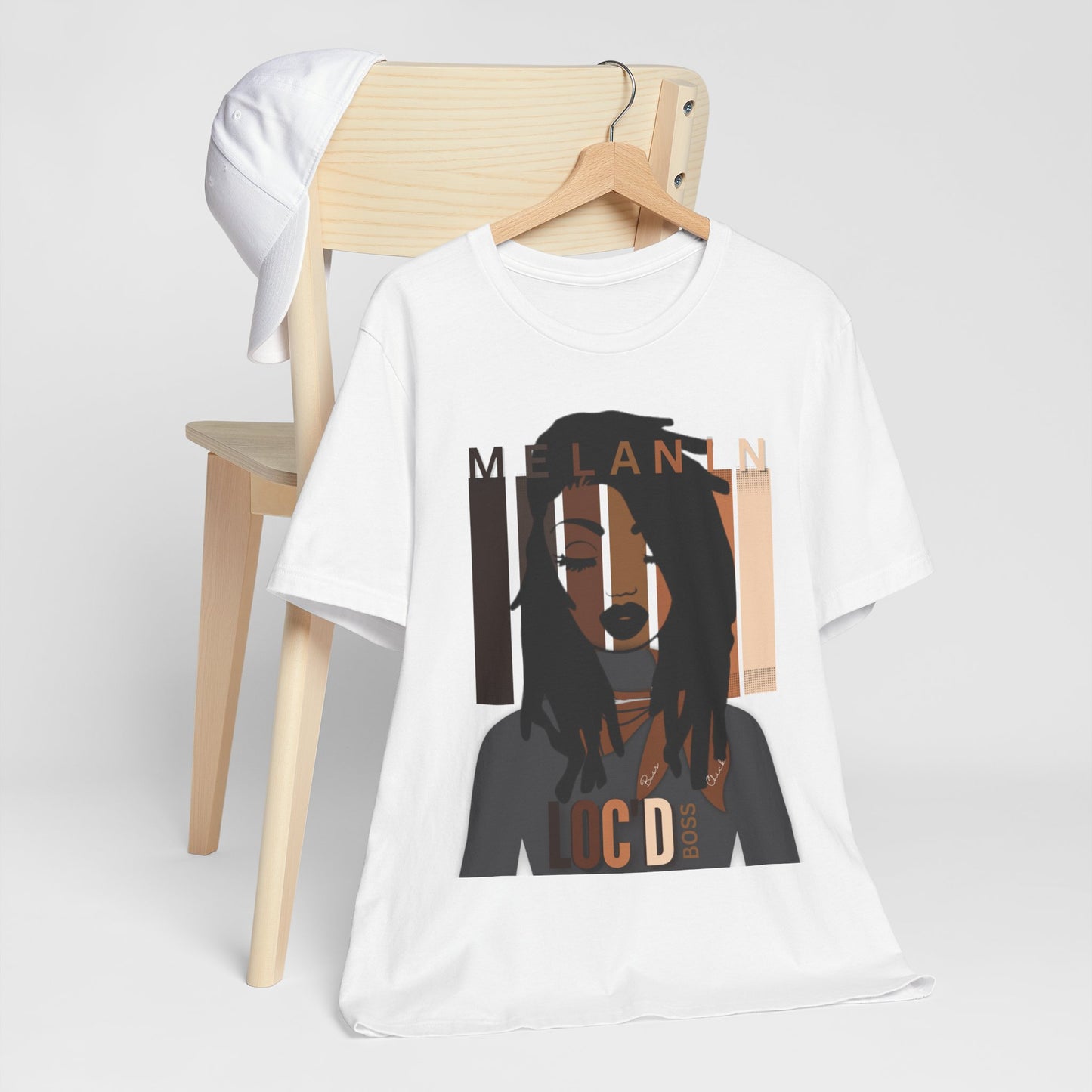 Melanin Loc'd Jersey Short Sleeve Tee