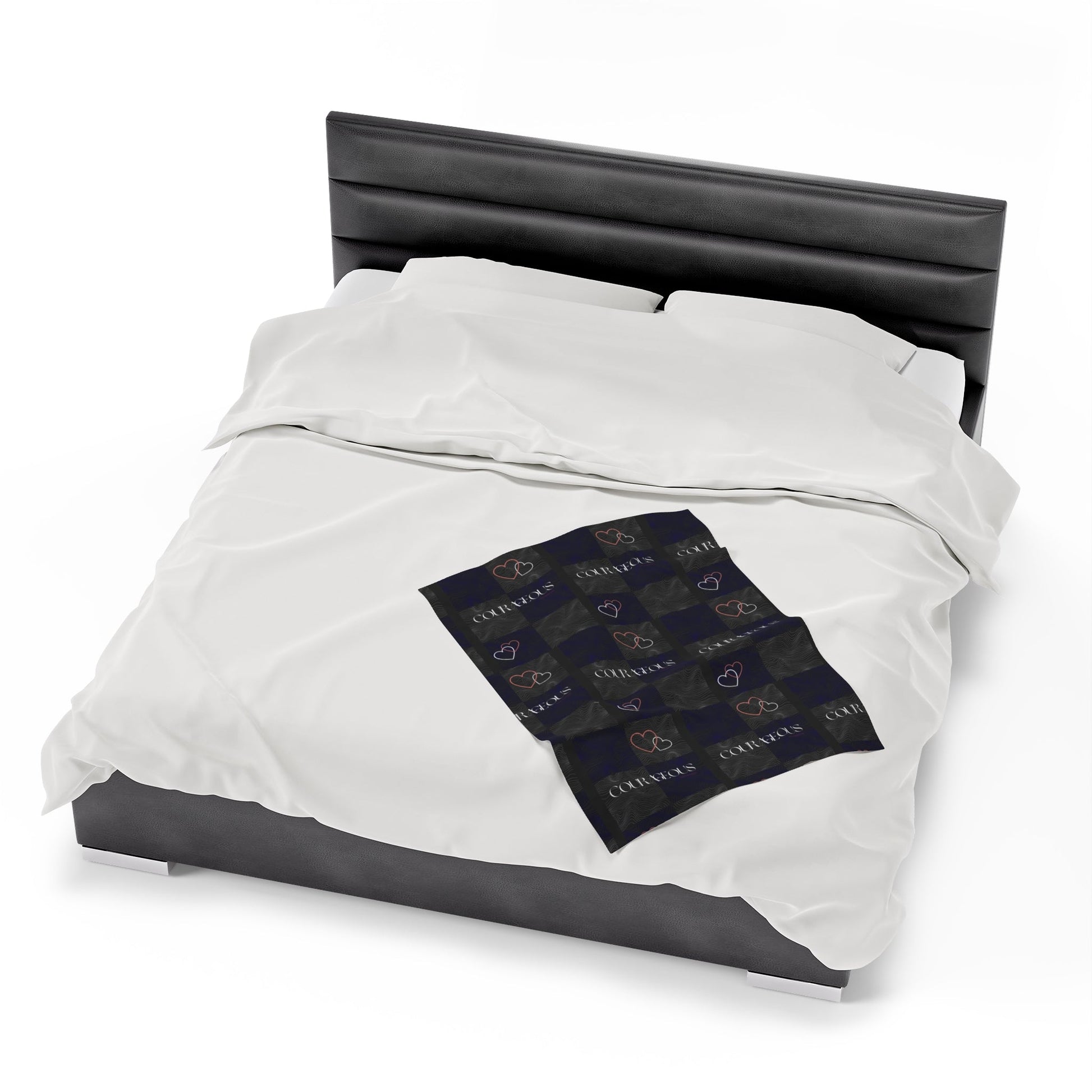 Courageos Velveteen Plush Blanket-VMA Specialties Boutique