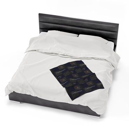 Courageos Velveteen Plush Blanket-VMA Specialties Boutique