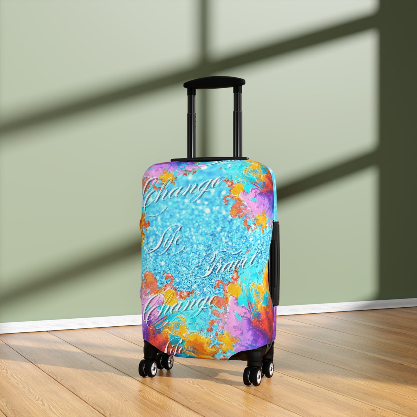 Life Travel Change Luggage Cover