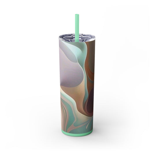Teal We Meet Again Skinny Tumbler with Straw, 20oz