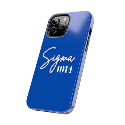 Phone Case -Sigma 1914 Fraternity White & Royal Blue
