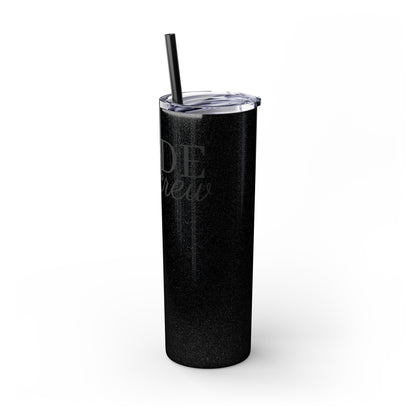 Bride Crew Skinny Tumbler with Straw, 20oz