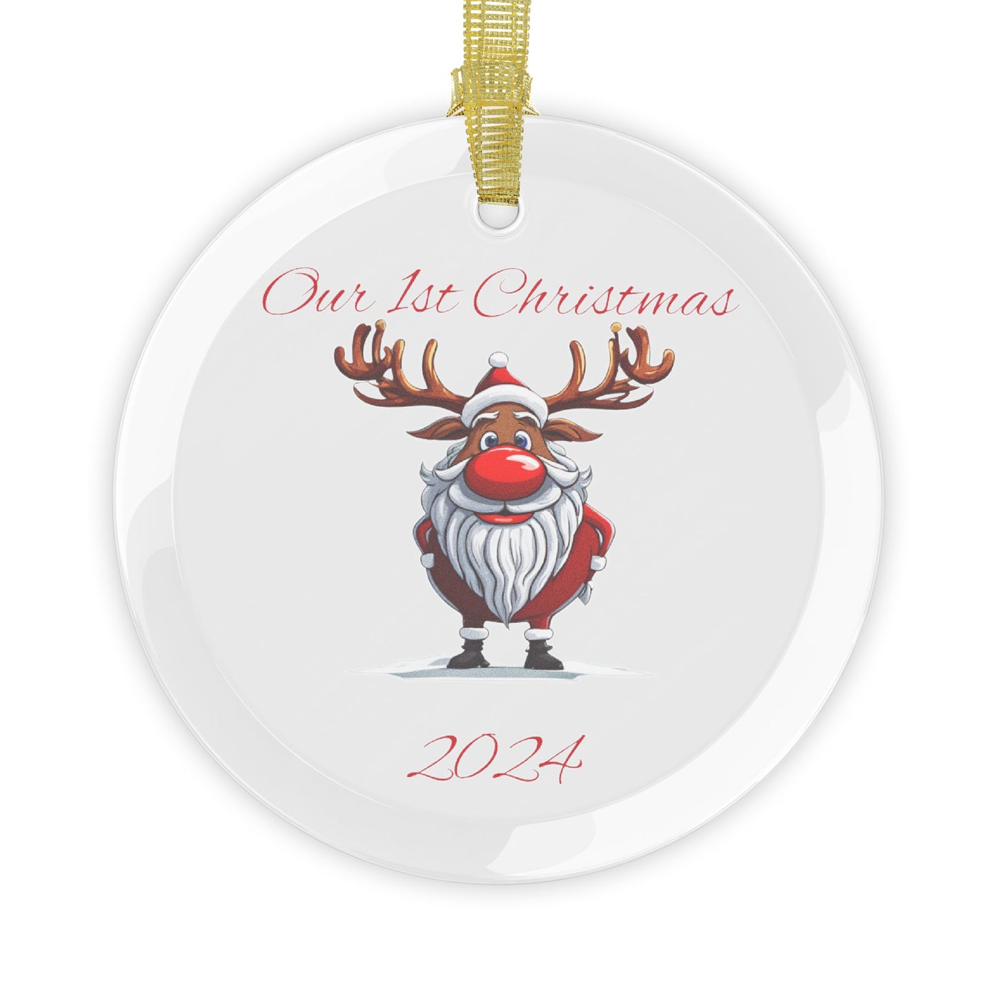 Our First Christmas 2024 Glass Ornaments