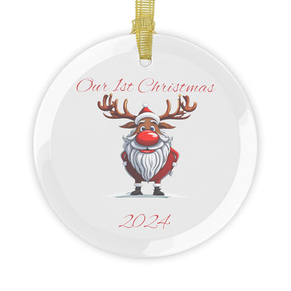Our First Christmas 2024 Glass Ornaments