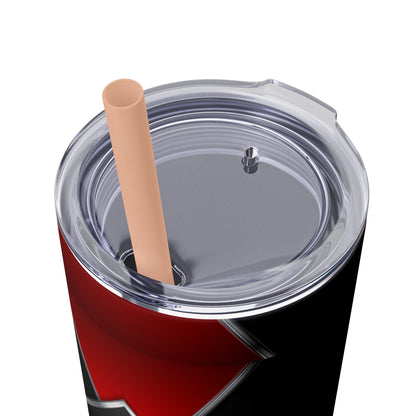 DANGER Skinny Tumbler with Straw, 20oz