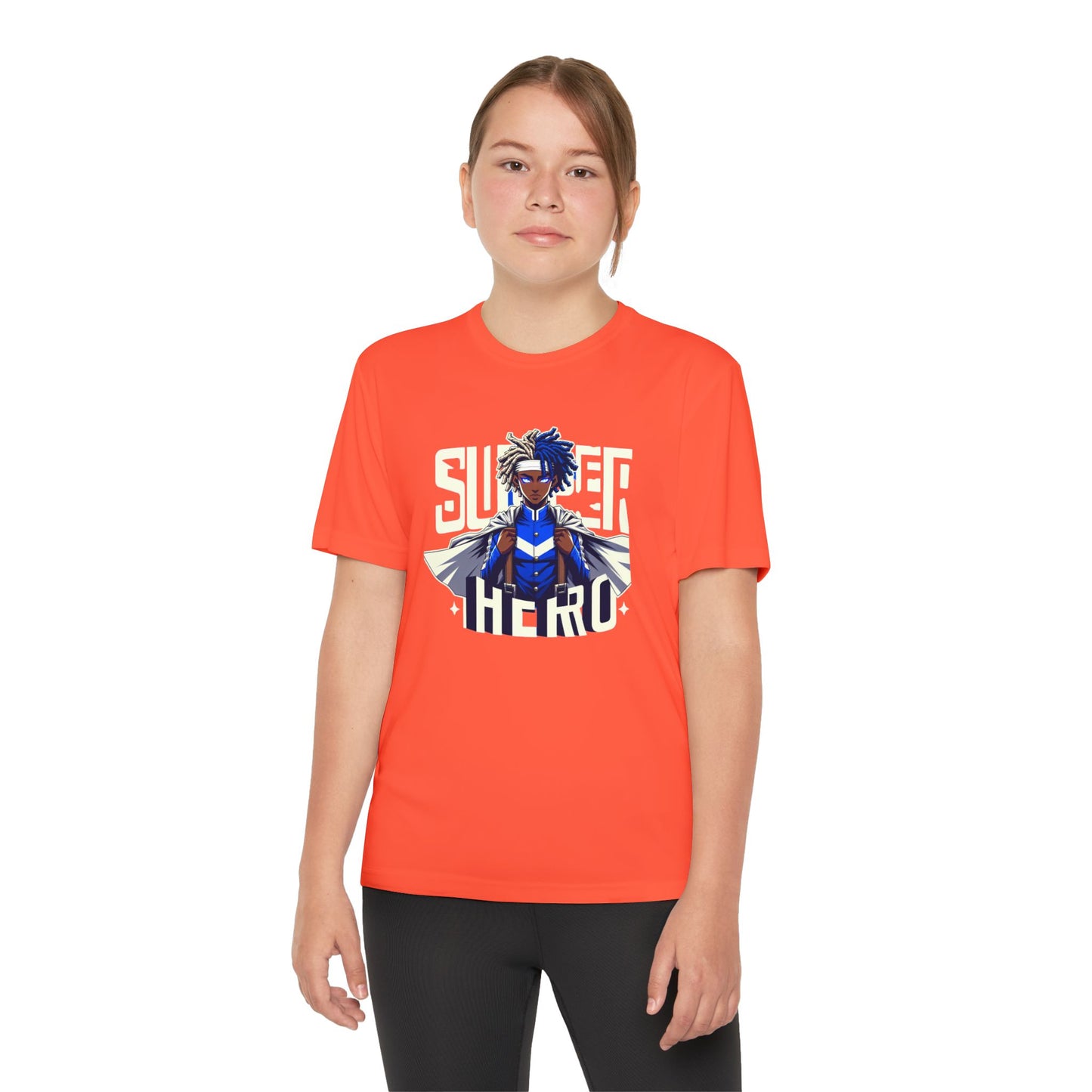 Youth Superhero Competitor Tee, Kid's T-Shirt, Summer Vibes Shirt, Birthday Gift, Superhero Fan Apparel, Fun Summer Outfit