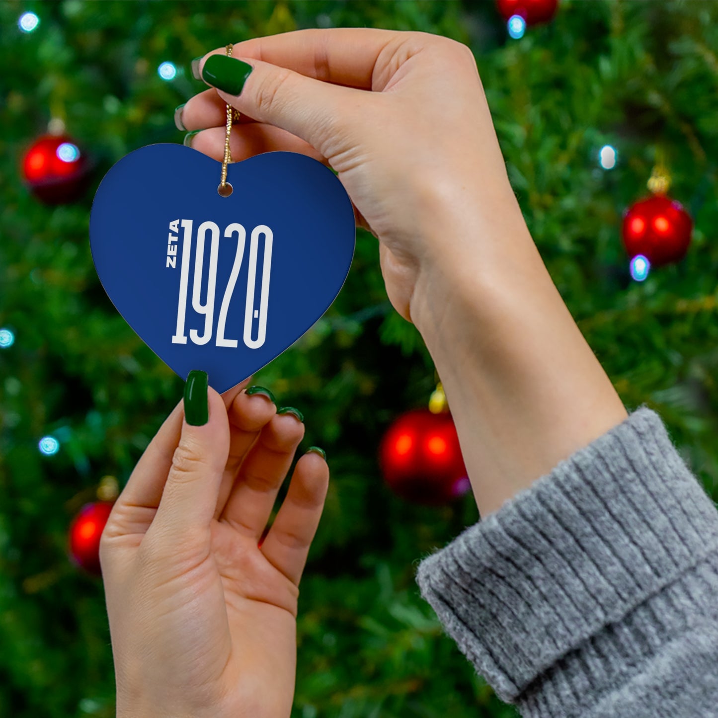 Ceramic Ornament - Zeta Inspired Holiday Decor