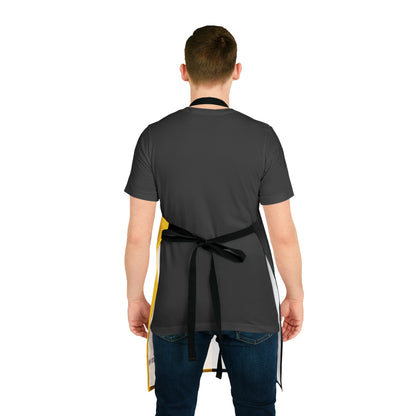 Personalization Black/Yellow Grill Apron, 5-Color Straps