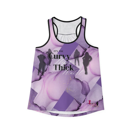 Curvy Hips Thick Waist Purple Haze Women's Tank Top-VMA Specialties Boutique