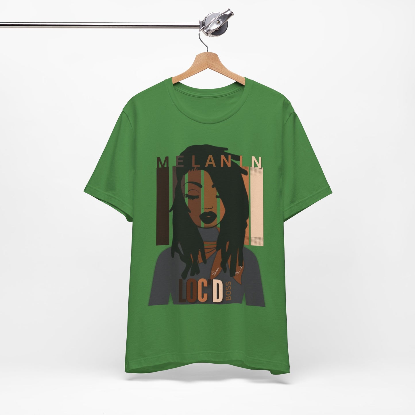 Melanin Loc'd Jersey Short Sleeve Tee