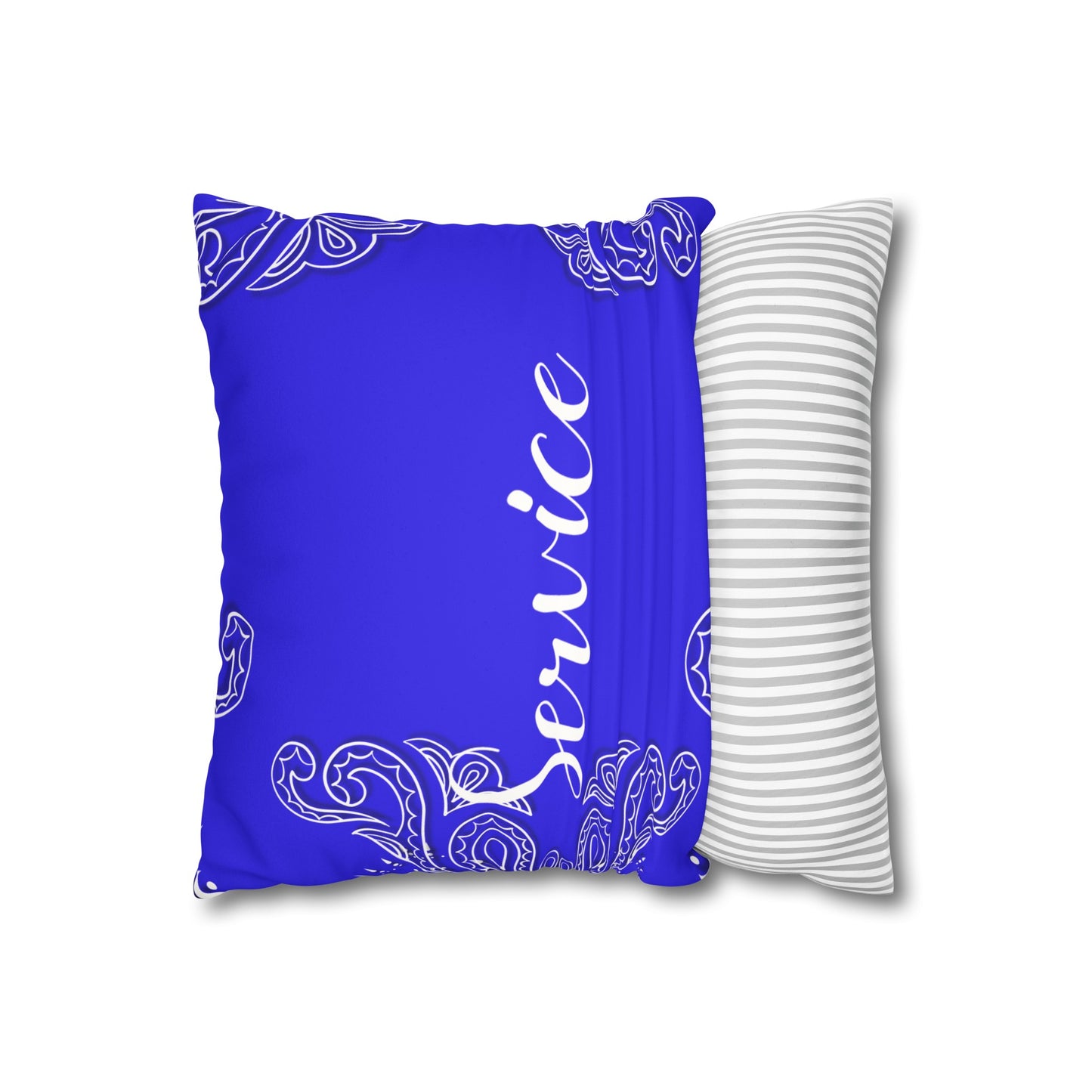 Service 1920 Faux Suede Square Pillowcase