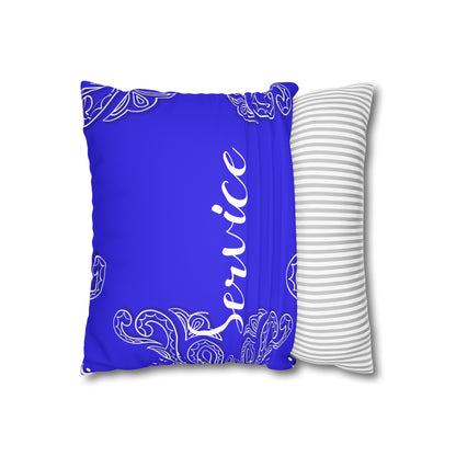 Service 1920 Faux Suede Square Pillowcase