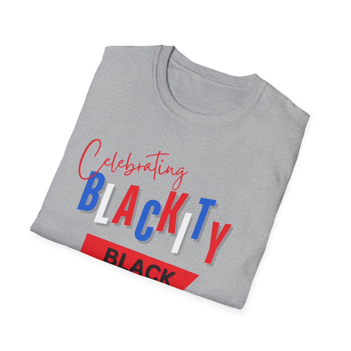 Blackity Black Unisex Softstyle T-Shirt