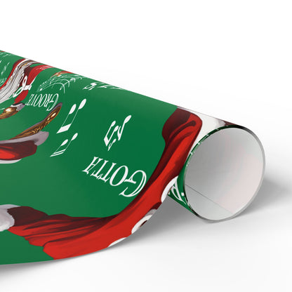 Santa Gotta Groove, African American Santa Christmas Holiday Wrap