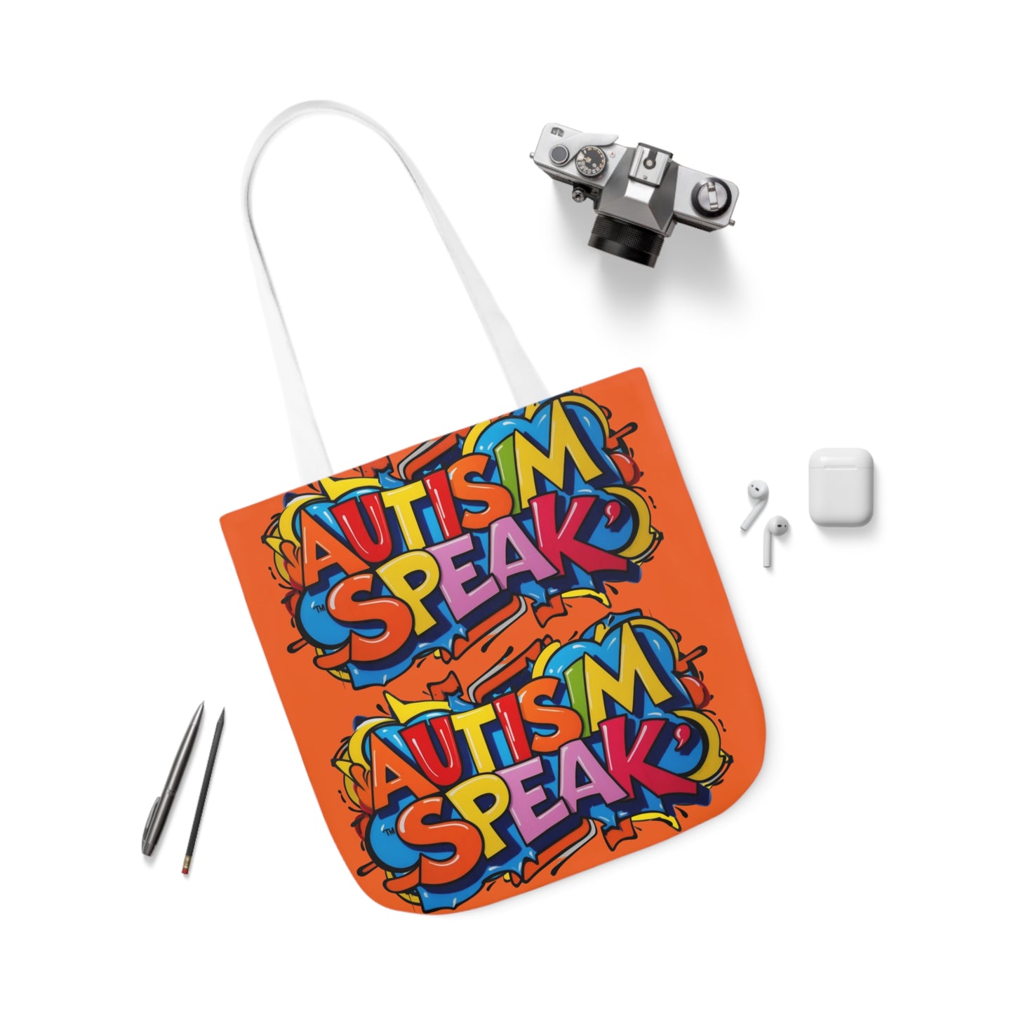 Autism Awareness Canvas Tote Bag,