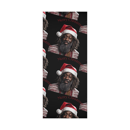 Merry Christmas  African American Inspired Santa Clause -Gift Wrap