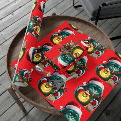 Wrapping Papers, Festive Wizzle Claus Holiday Gift Wrap, Christmas Wrapping Sheets, Winter Magical Gift Wrap, Holiday Cheer