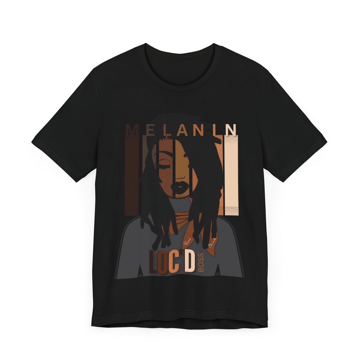 Melanin Loc'd Jersey Short Sleeve Tee